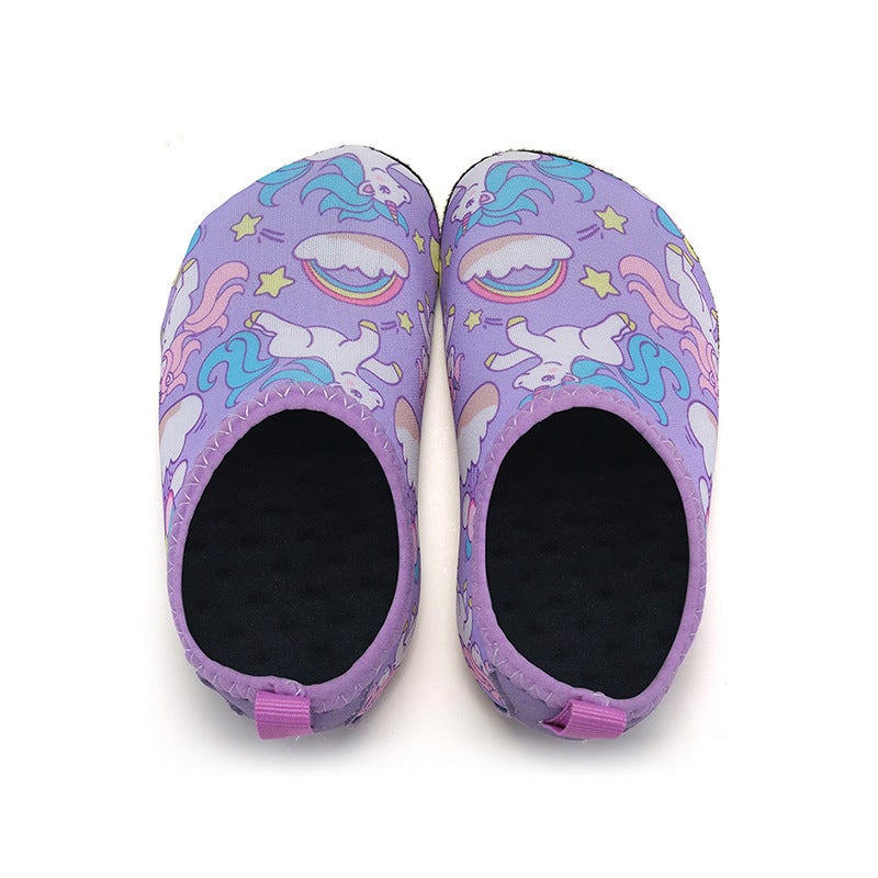 Children'S Skin-Sticking Non-Slip Anti-Cut Beach Shoes Printed Water Park Quick-Drying Breathable Soft Bottom Floor Socks - Image 4